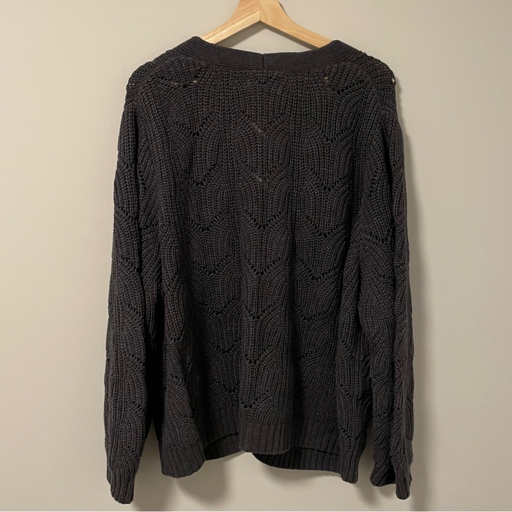 Gray Knit Cardigan - Picture 2 of 2